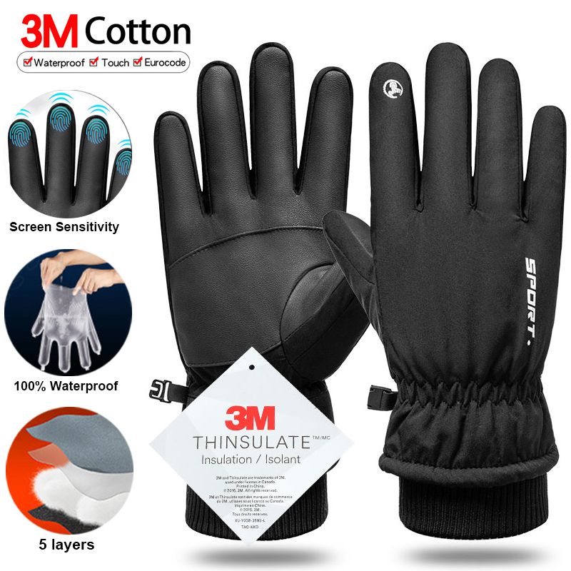 Waterproof Mitten Ski - Thermische Winter Radfahren Ski Handschuhe Outdoor