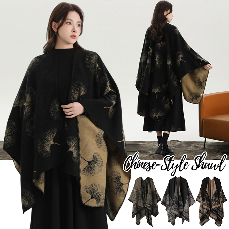 Winter Clothing Ideas For Women - Bedruckter Strickschal für Damen, Herbst-Winter, modischer