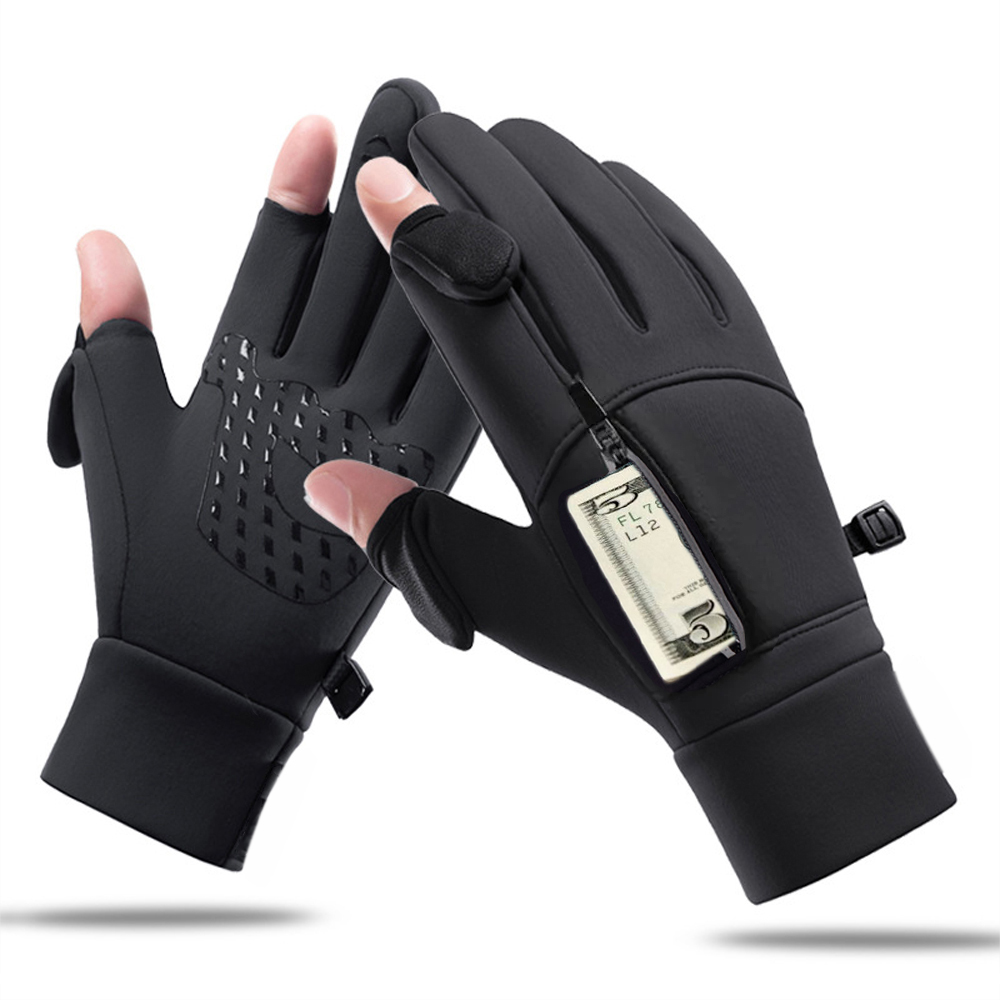 Waterproof Mitten Ski - Warme Winterhandschuhe, umklappbare Handschuhe mit zwei