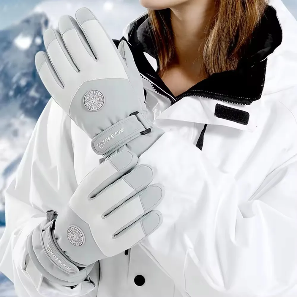Waterproof Mitten Ski - Wasserdichte Skihandschuhe für Damen, Winter, Touchscreen,