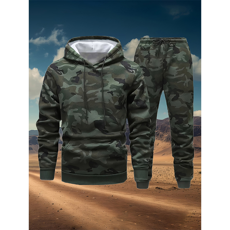 Winter Clothing Women'S - Herbst Tarnmuster 3D-Druck Hoodies Hosen Sets