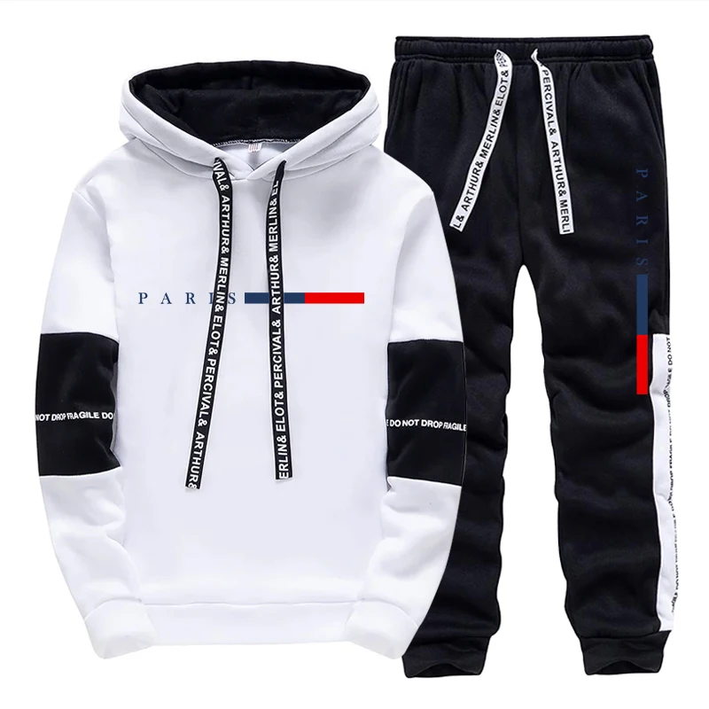 Winter Clothing Hoodie - Herren-Set/Hoodie/Hose Paris Fashion Herbst Winter Lässiger