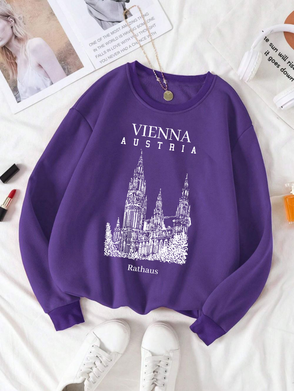 Wien Österreich Rathaus Druck  – Winter Clothing Vienna Bewertung und Preis