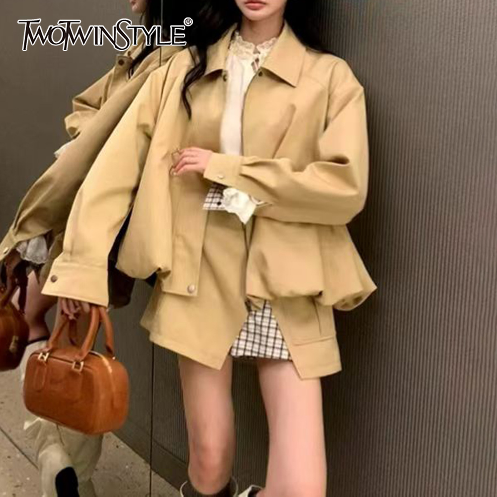 TWOTWINSTYLE Khakl Gespleißt T – Winter Clothing Online Bewertung und Preis