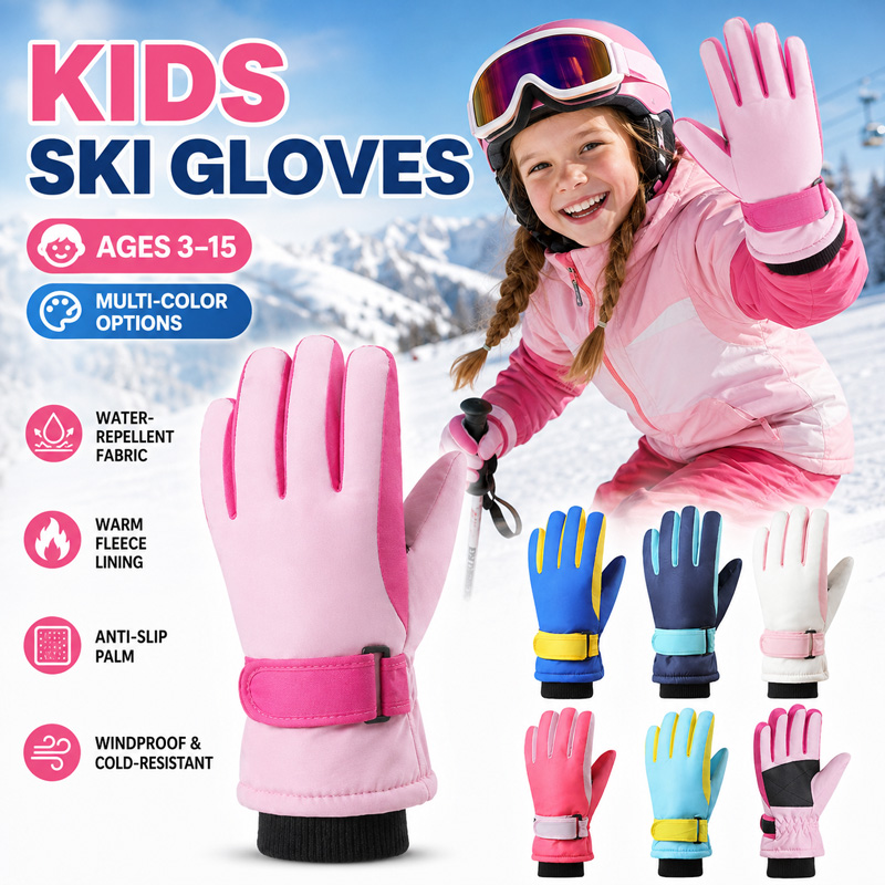 Kinder-Winter-Skihandschuhe, w – Waterproof Mitten Ski Bewertung und Preis