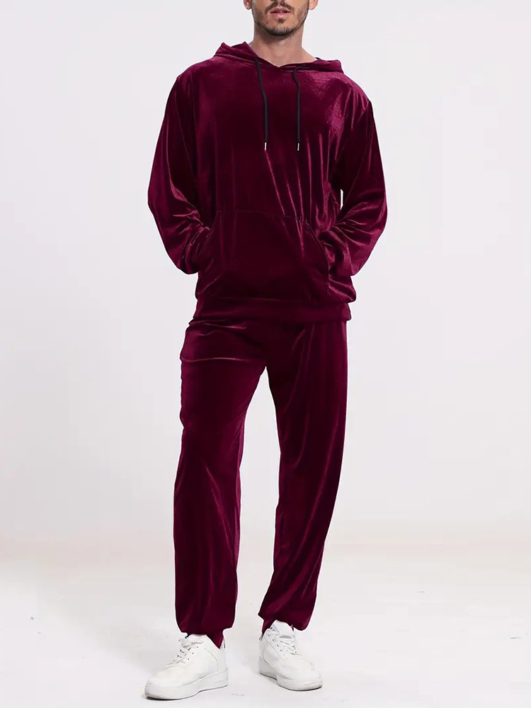 Modische Einfarbige Samt-Zweit – Winter Clothing Hoodie Bewertung und Preis