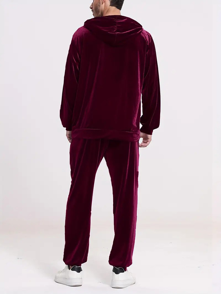 Modische Einfarbige Samt-Zweit – Winter Clothing Hoodie Bewertung und Preis
