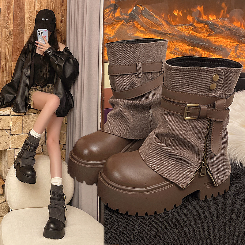 Knöchelhohe Stiefel für Damen, – Winter Clothing Women'S Bewertung und Preis
