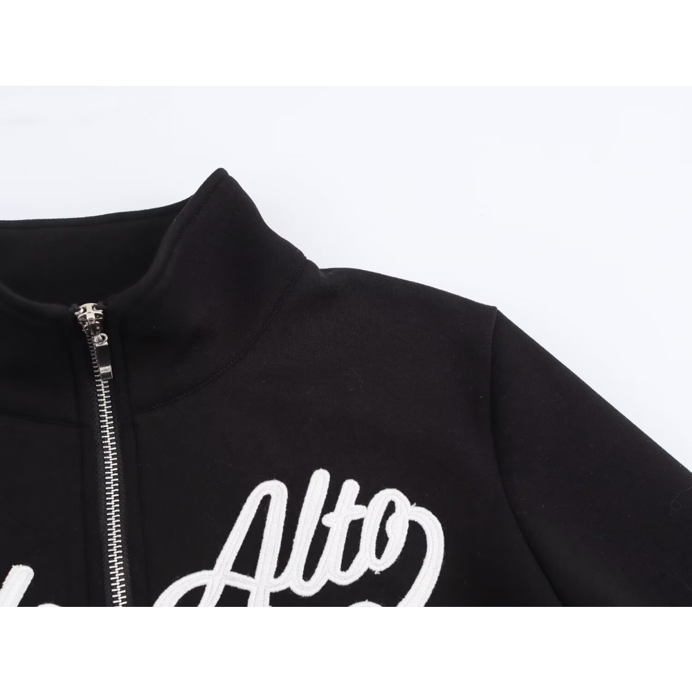 Lässiges schwarzes Varsity-Spo – Winter Clothing Online Bewertung und Preis
