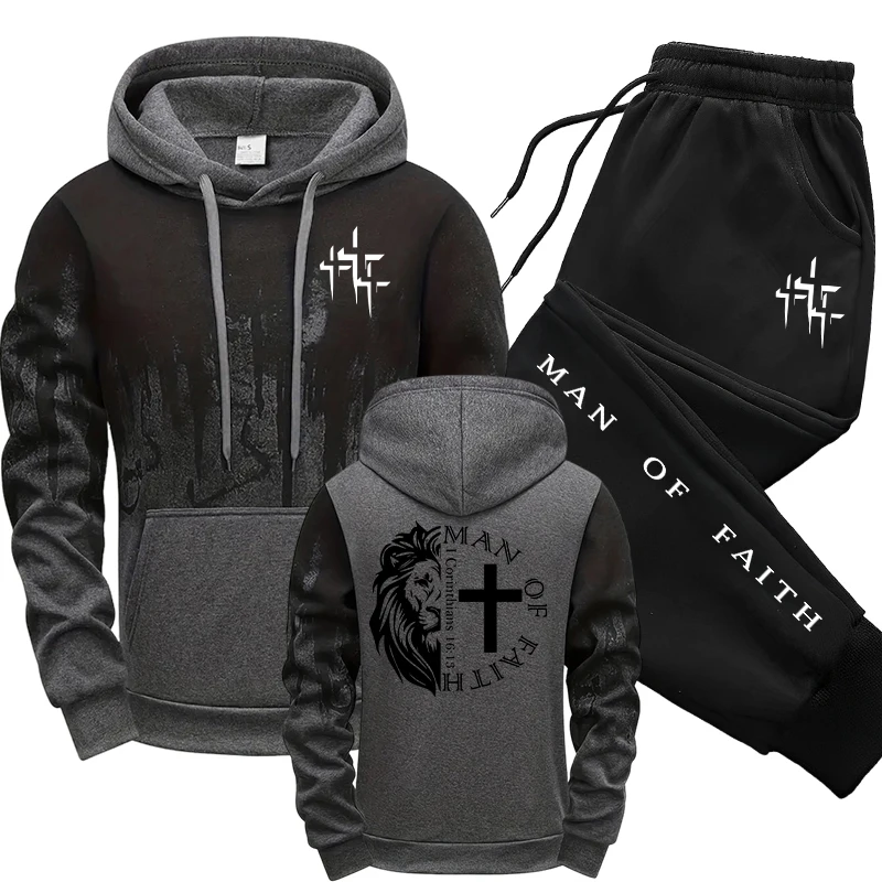 Man of Faith Muster Herren-Set – Winter Clothing Hoodie Bewertung und Preis