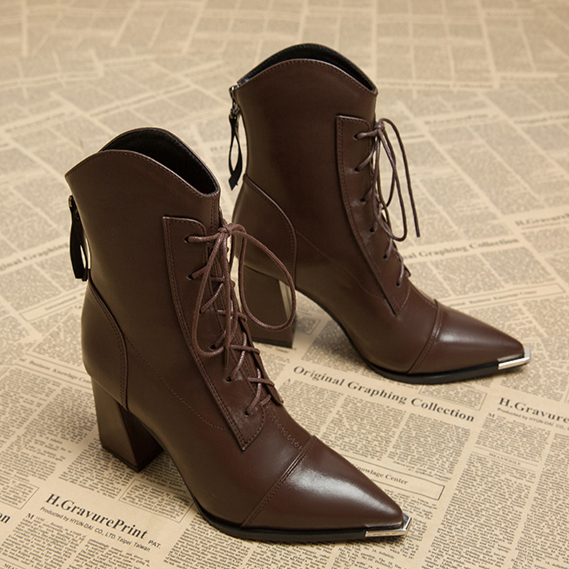 Frauen Stiefeletten Mode Spitz – Winter Clothing Women'S Bewertung und Preis